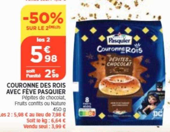 couronne des rois avec fève pasquier