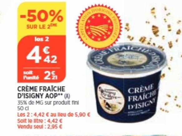 crème fraîche d'isigny aop