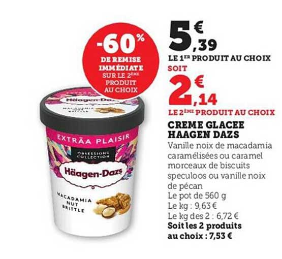 crème glacée häagen-dazs