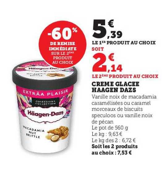 crème glacée häagen-dazs
