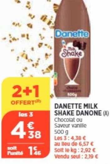 danette milk shake danone