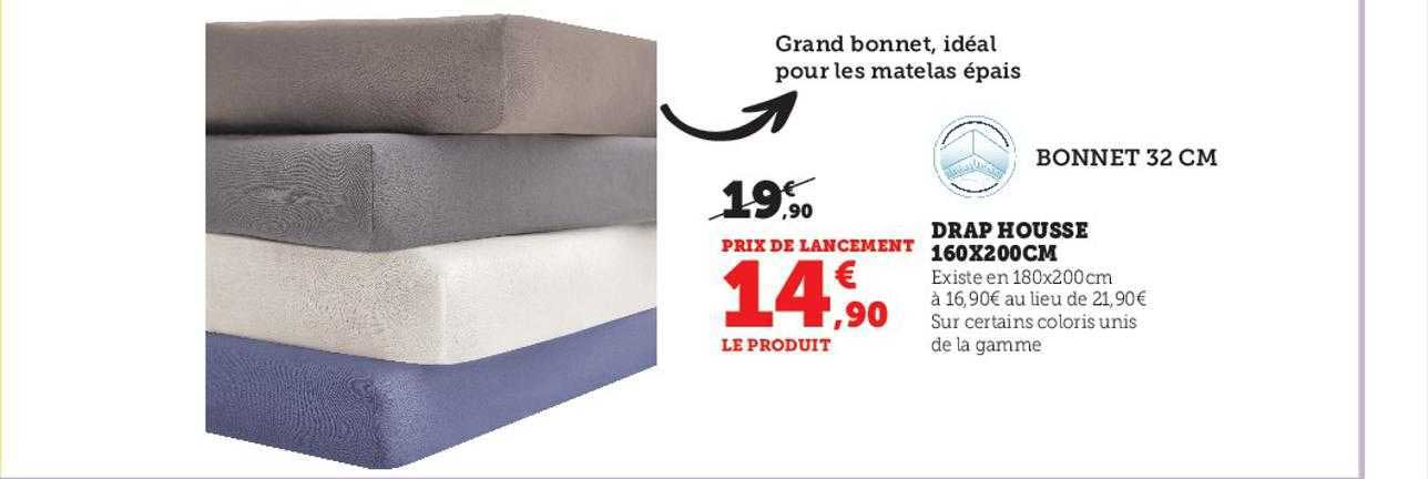 Drap Housse 160 X 200 Cm