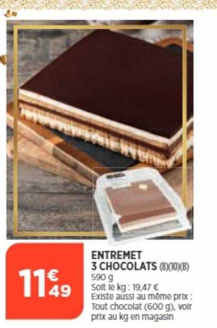 Entremet 3 Chocolats