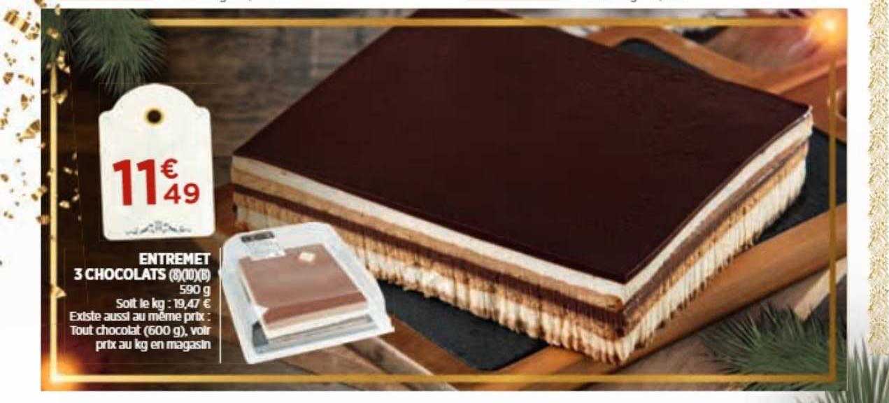 entremet 3 chocolats
