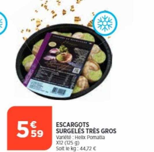 escargots surgelés très gros