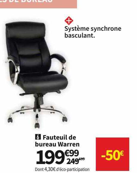 fauteuil de bureau warren