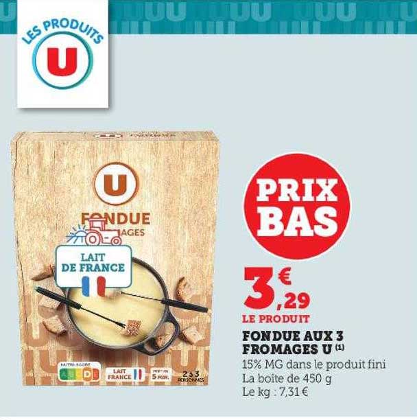 Fondue Aux 3 Fromages U