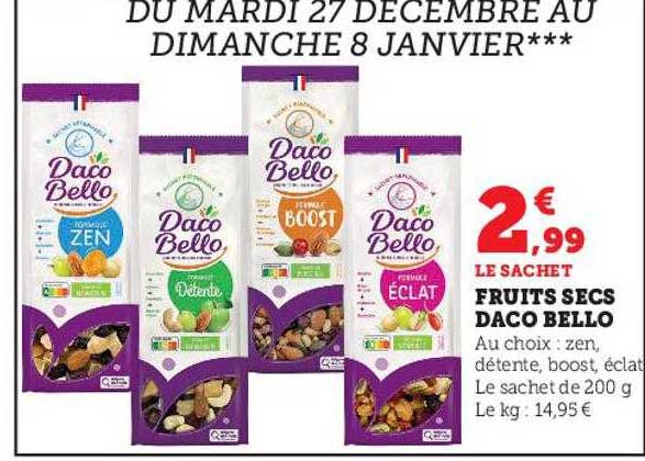 fruits secs daco bello