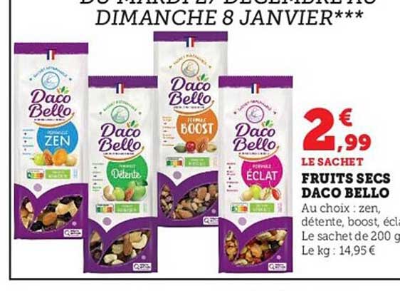 fruits secs daco bello