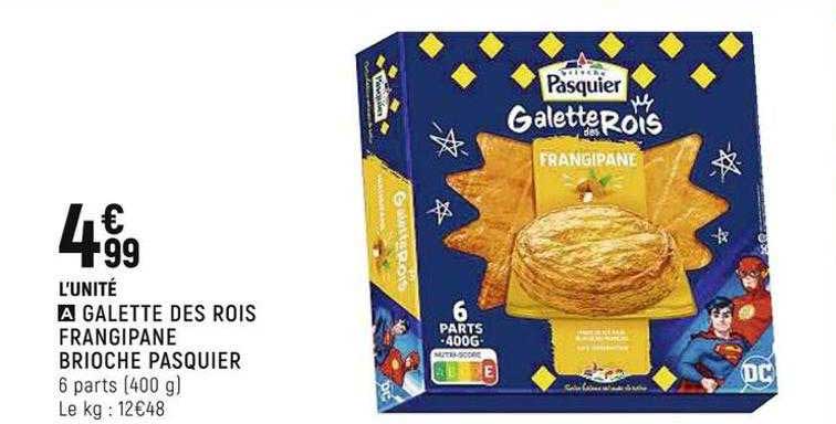 galette des rois frangipane brioche pasquier