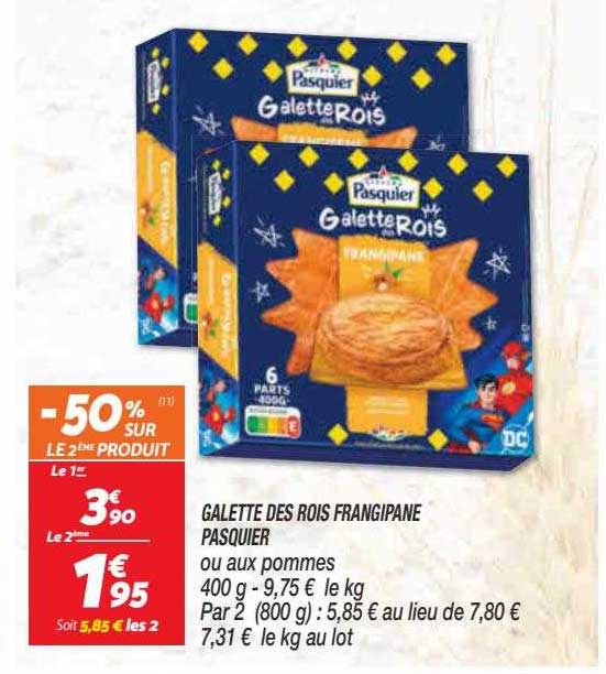 galette des rois frangipane pasquier ou aux pommes