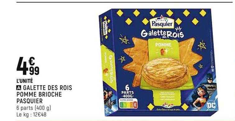 galette des rois pomme brioche pasquier
