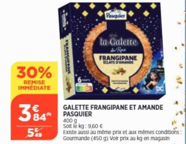 galette frangipane et amande pasquier