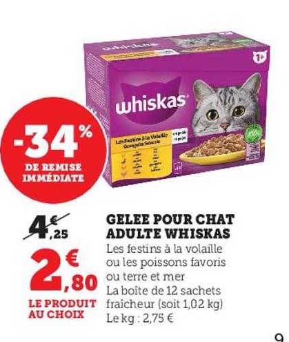 Gelée Pour Chat Adulte Whiskas