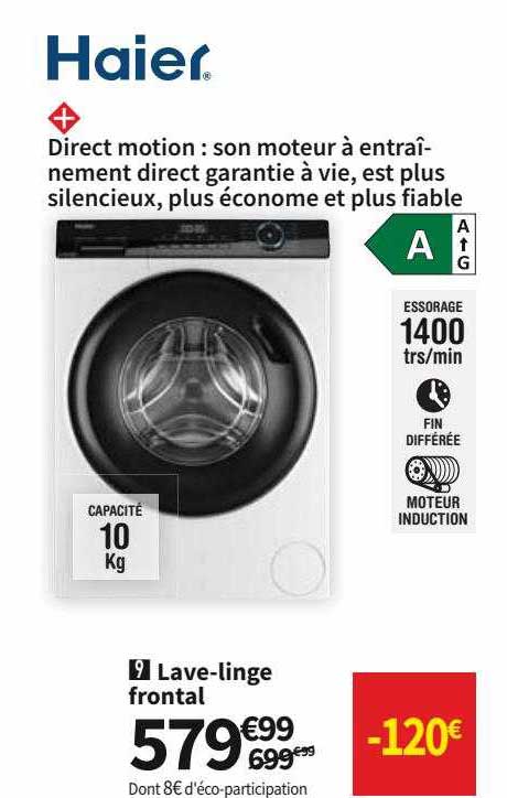 Haier Lave-linge Frontal