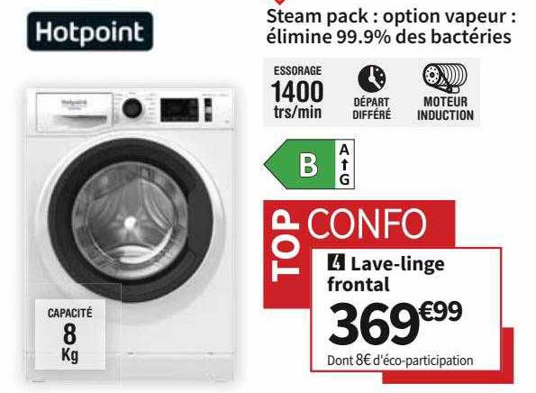 hotpoint lave-linge frontal