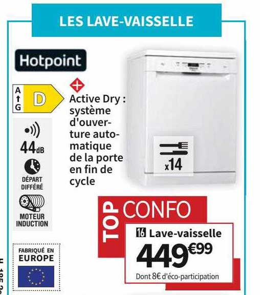 hotpoint lave-vaisselle