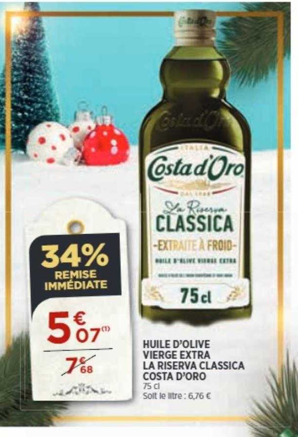 huile d'olive vierge extra la riserva classica costa d'oro
