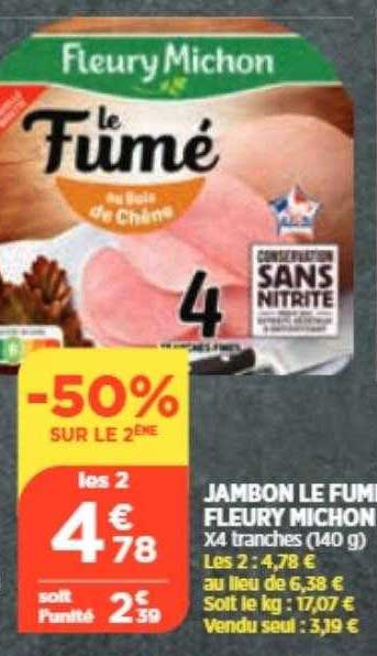 jambon le fumé fleury michon