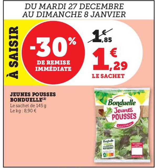 jeunes pousses bonduelle