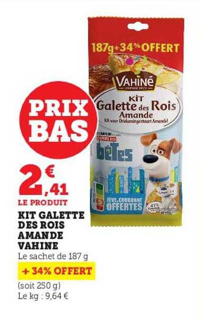 kit galette des rois amande vahiné