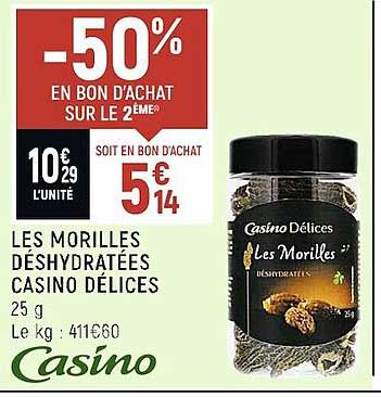 Les Morilles Déshydratées Casino Délices