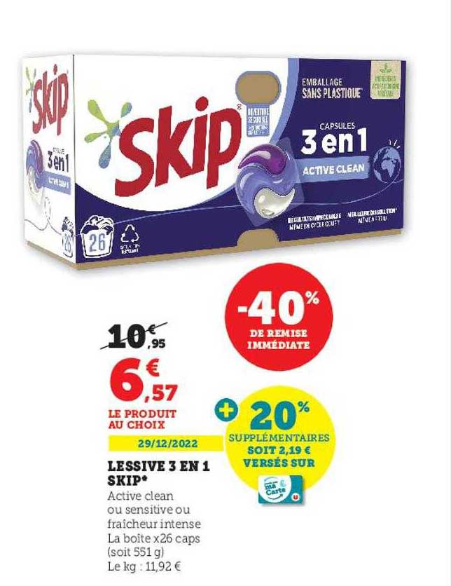 Lessive 3 En 1 Skip