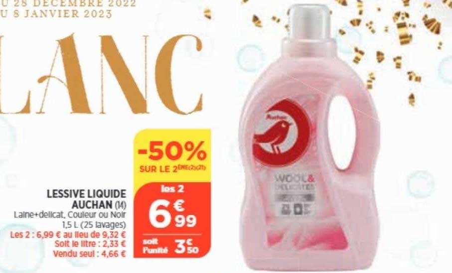 Lessive Liquide Auchan