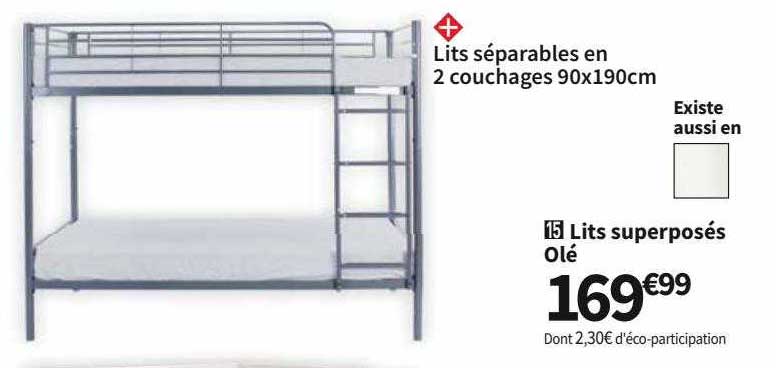 lits superposés olé