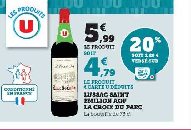 lussac saint émilion aop la croix du parc