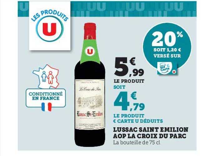 lussac saint émilion aop la croix du parc