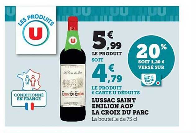 lussac saint émilion aop la croix du parc