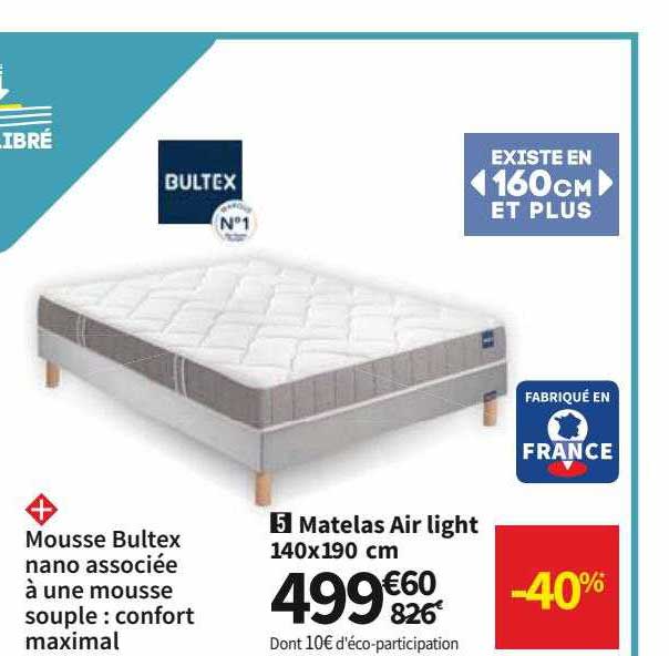 Matelas Air Light Bultex