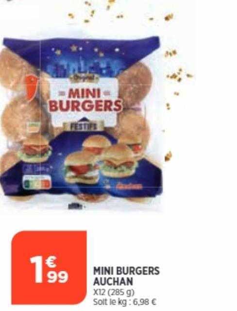 Mini Burgers Auchan