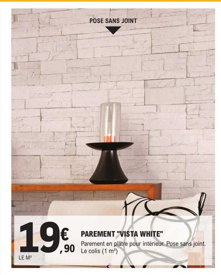 parement "vista white"