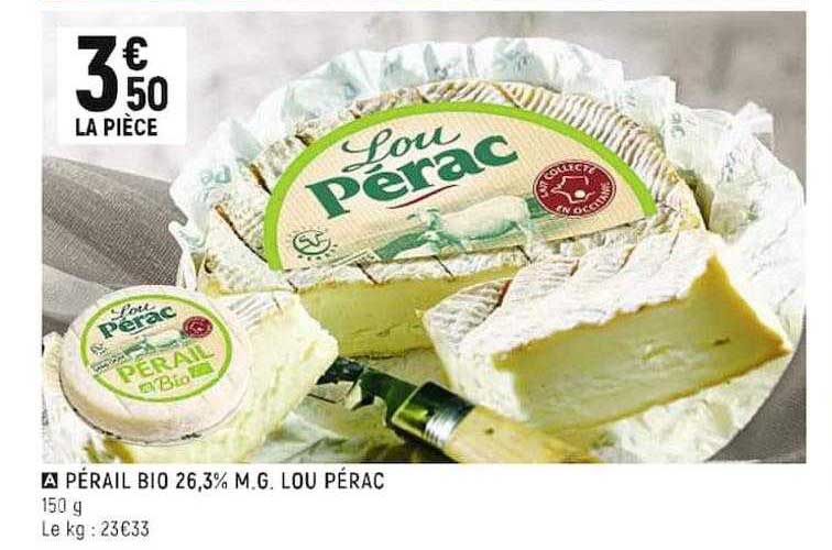 pérail bio 26.3% m.g. lou pérac