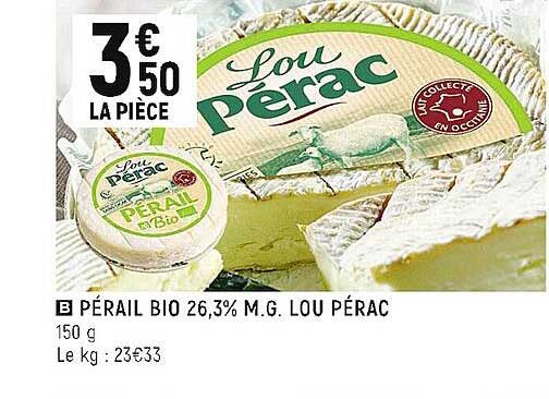 pérail bio 26.3% m.g. lou pérac