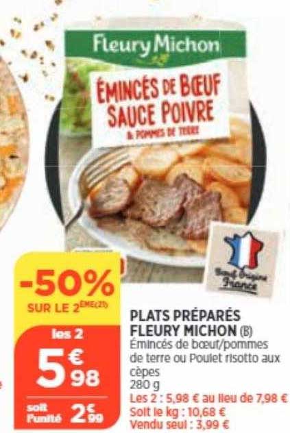 plats préparés fleury michon