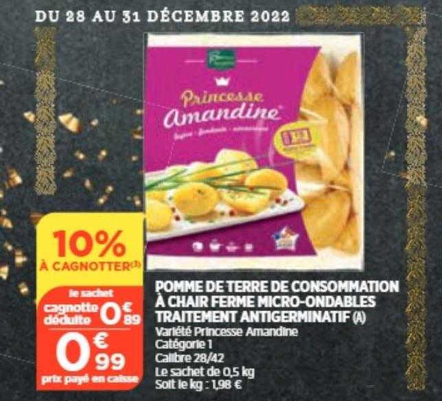 Pomme De Terre De Consommation à Chair Ferme Micro-ondables Traitement Antigerminatif