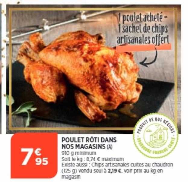 poulet rôti dans nos magasins