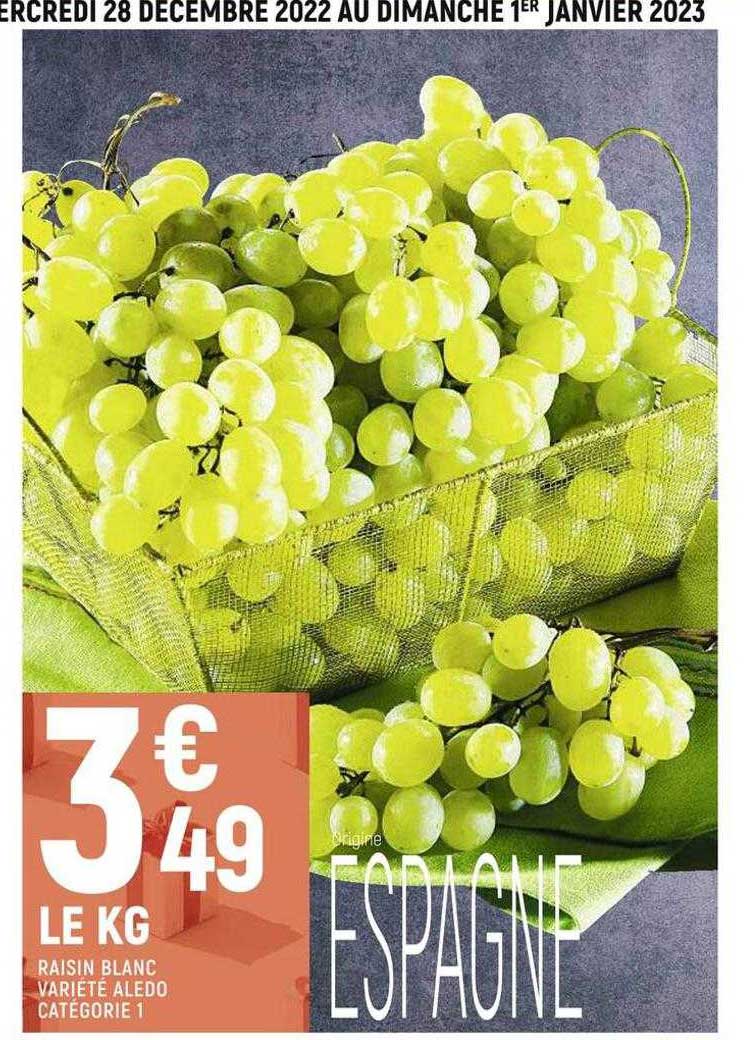 raisin blanc variété aledo