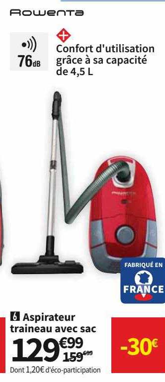 Rowenta Aspirateur Traineau Avec Sac