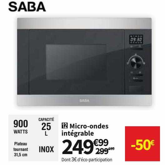 saba micro-ondes intégrable