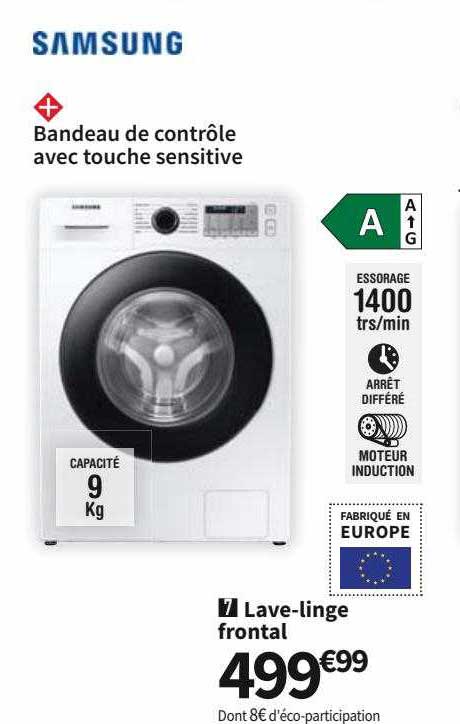 samsung lave-linge frontal