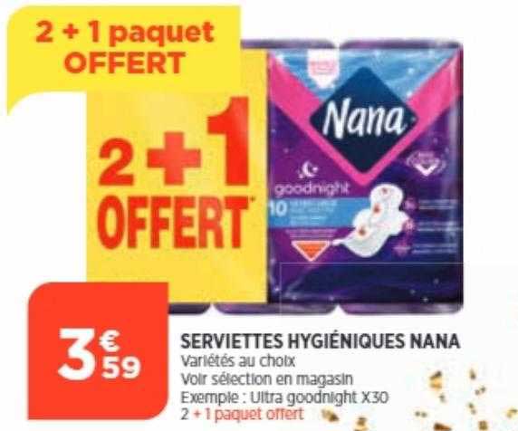 serviettes hygiéniques nana