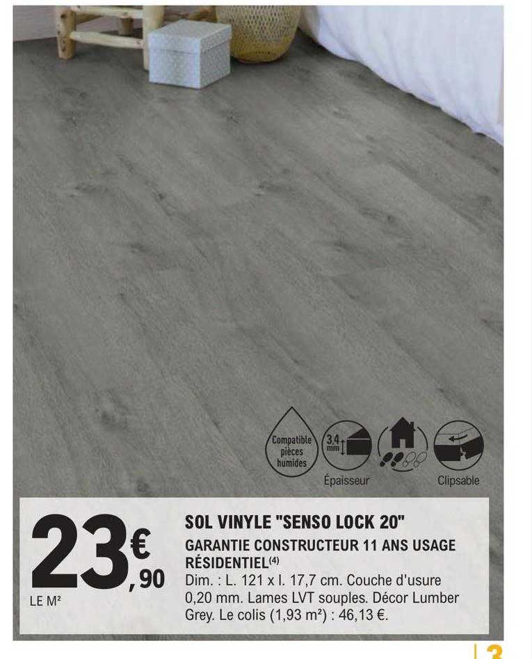 sol vinyle "senso lock 20"