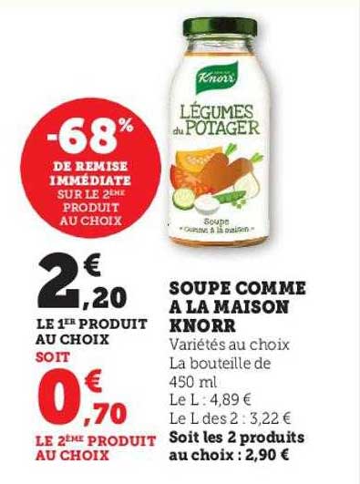 soupe comme à la maison knorr