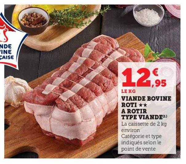 viande bovine rôti à rôtir type viande
