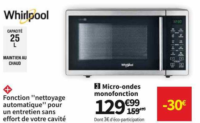 whirlpool micro-ondes monofonction