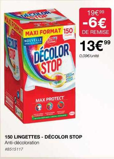 150 lingettes - décolor stop